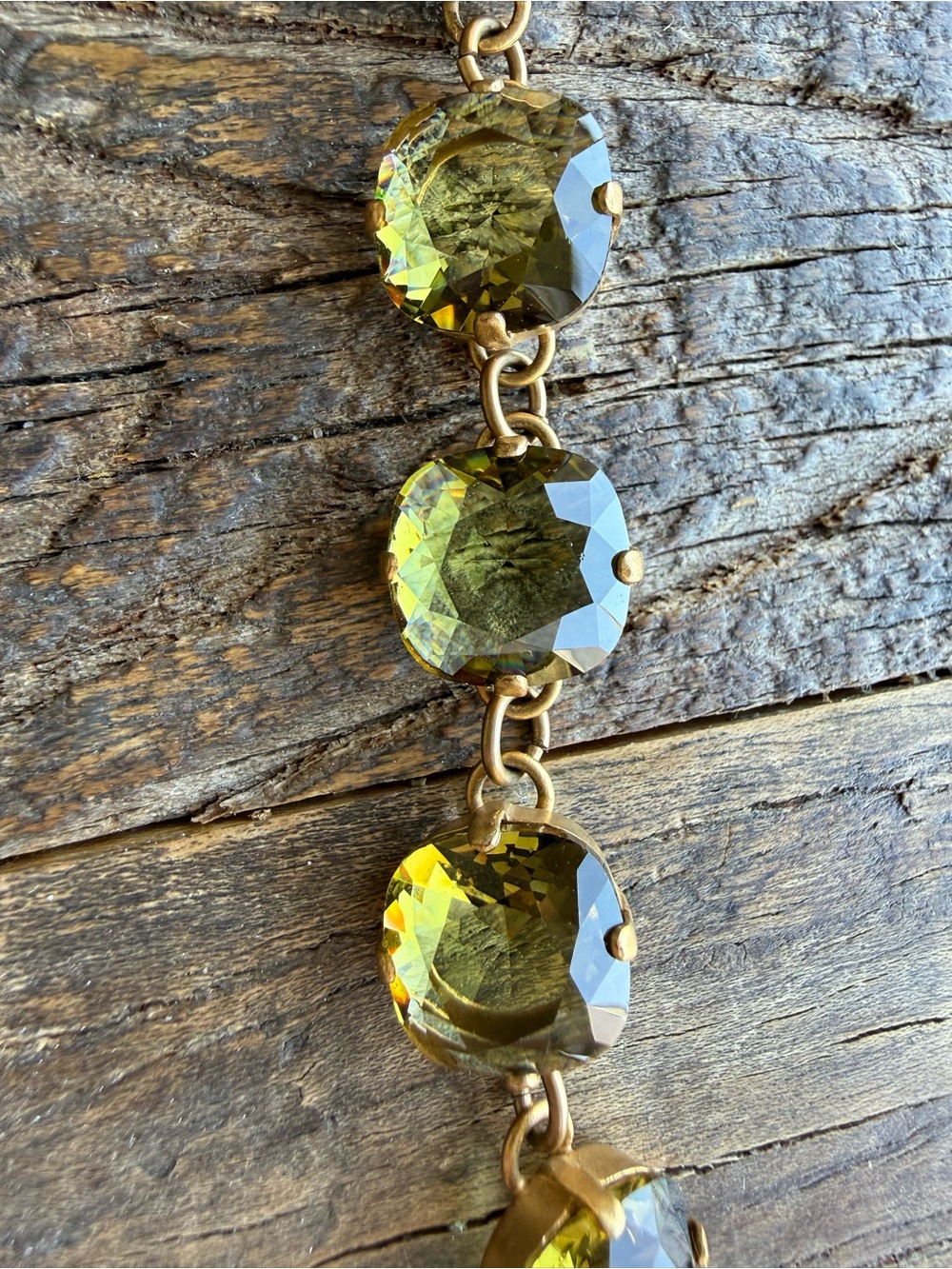 Catherine Popesco gold green bracelet - Picture 2 of 2